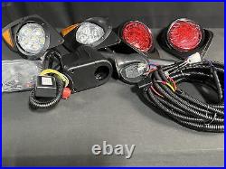 10L0L Golf Cart Deluxe LED Headlights and Taillight Kit New Open Box