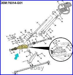 10L0L Golf Cart Steering Gear Box Assembly for EZGO TXT 1994-2001, 70314-G01