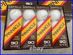 10 Boxes of New Pinnacle 90 White Golf Balls, Dozen per Box, 120 Balls Total