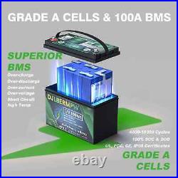 12v lithium battery, golf car, DJLBERMPW, 12v 100ah, new in box