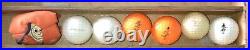 150 Vintage Golf Balls (see photos) Display Case NOT Included. 26NOV2024