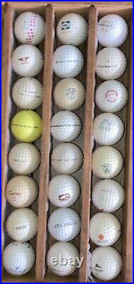 150 Vintage Golf Balls (see photos) Display Case NOT Included. 26NOV2024