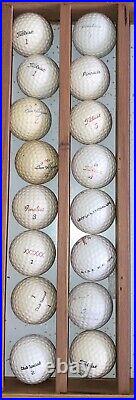 150 Vintage Golf Balls (see photos) Display Case NOT Included. 26NOV2024