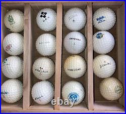 150 Vintage Golf Balls (see photos) Display Case NOT Included. 26NOV2024