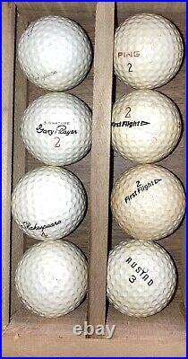 150 Vintage Golf Balls (see photos) Display Case NOT Included. 26NOV2024