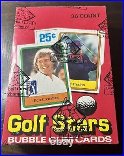 1981 Donruss Golf Stars Unopened Wax Box BBCE Authenticated Jack Nicklaus Rookie