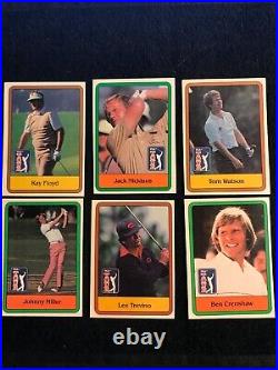 1981 Donruss Stars of Golf Bubble Gum Cards Full of Rookie Icons