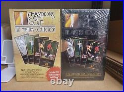 1997&98 Champions of Golf Masters sealed boxes! Gold & Black! TIGER WOODS