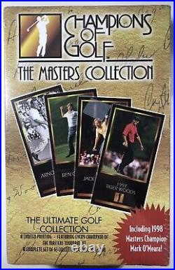 1998 Champions of Golf The Masters Collection Sealed Tiger Woods ROOKIE RC