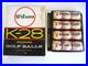 1 Dozen WILSON K-28 Cadwell Cover Golf Balls with Rare Dealer Display Box! NOS