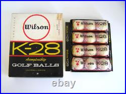 1 Dozen WILSON K-28 Cadwell Cover Golf Balls with Rare Dealer Display Box! NOS