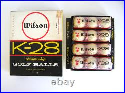 1 Dozen WILSON K-28 Cadwell Cover Golf Balls with Rare Dealer Display Box! NOS