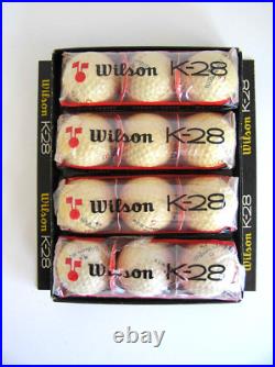 1 Dozen WILSON K-28 Cadwell Cover Golf Balls with Rare Dealer Display Box! NOS