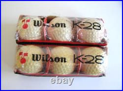1 Dozen WILSON K-28 Cadwell Cover Golf Balls with Rare Dealer Display Box! NOS