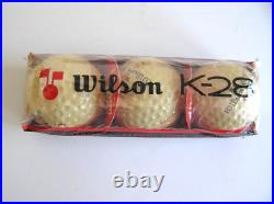 1 Dozen WILSON K-28 Cadwell Cover Golf Balls with Rare Dealer Display Box! NOS