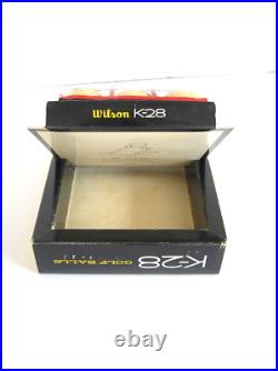 1 Dozen WILSON K-28 Cadwell Cover Golf Balls with Rare Dealer Display Box! NOS