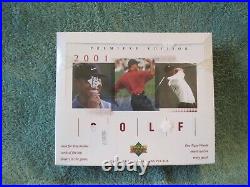 2001 Premiere Edition Upper Deck Golf Sealed Box 24 Packs Tiger Woods Rookie