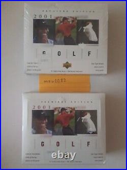 2001 UPPER DECK PREMIERE EDITION GOLF RETAIL & HOBBY BOX Factory Sealed Tiger RC