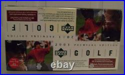 2001 UPPER DECK SEALED GOLF RACK BOX SP AUTHENTIC PREVIEW CARDS TIGER RCs