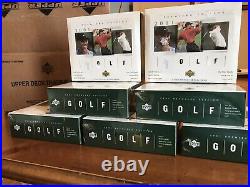 2001 Upper Deck Golf Box (1) Factory Sealed From Case Tiger Woods Rookie