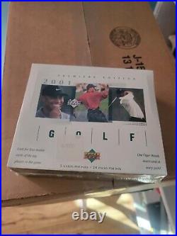 2001 Upper Deck Golf Factory-Sealed Hobby Box (24 Packs) Possible Tiger Woods