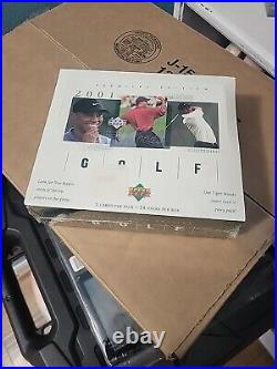 2001 Upper Deck Golf Factory-Sealed Hobby Box (24 Packs) Possible Tiger Woods