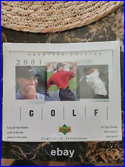 2001 Upper Deck Golf Factory Sealed Hobby Box (Potential Tiger Woods Auto!)