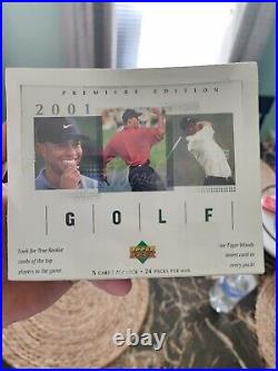 2001 Upper Deck Golf Factory Sealed Hobby Box (Potential Tiger Woods Auto!)