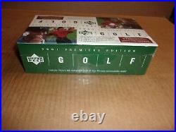 2001 Upper Deck Golf Factory Sealed Rack Pack Box SP Preview Tiger Woods Nice