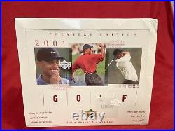 2001 Upper Deck Golf Factory Sealed Red Box Tiger Woods Rookie CORNER DAMAGE