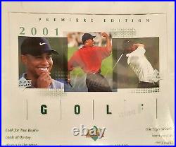 2001 Upper Deck Golf Hobby Box NEW Factory sealed Tiger Woods Rookie