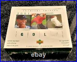 2001 Upper Deck Golf Hobby Box NEW Factory sealed Tiger Woods Rookie