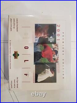 2001 Upper Deck Golf Premier Edition Box Factory Sealed Tiger Woods Red Box