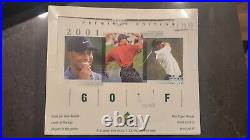 2001 Upper Deck Golf Premier Edition Box Factory Sealed, Tiger Woods Rookie