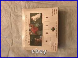 2001 Upper Deck Golf Premiere Edition 24 pack box Tiger Woods ink