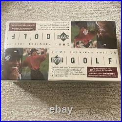 2001 Upper Deck Golf Rack Pack Box 8 Rack Packs + SP Preview Packs new, sealed