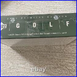 2001 Upper Deck Golf Rack Pack Box 8 Rack Packs + SP Preview Packs new, sealed