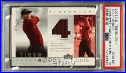 2001 Upper Deck Premiere Edit. Fact. Sealed Red Golf BX T. WOODS RC &AUTO