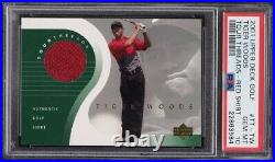 2001 Upper Deck Premiere Edit. Fact. Sealed Red Golf BX T. WOODS RC &AUTO