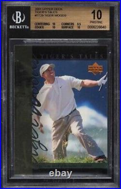 2001 Upper Deck Premiere Edit. Fact. Sealed Red Golf BX T. WOODS RC &AUTO