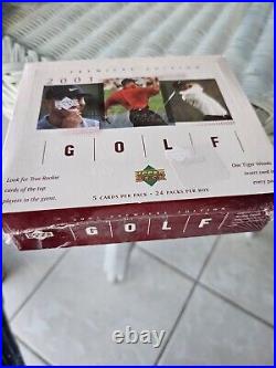 2001 Upper Deck Premiere Edition Factory Sealed Tiger Woods Rookie Cards 2001 Upper Deck Premiere Edition Factory Sealed Tiger Woods Rookie Cards