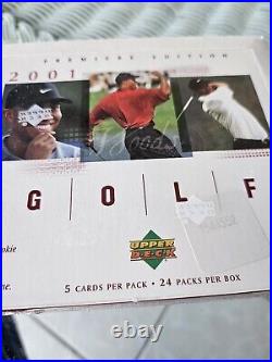 2001 Upper Deck Premiere Edition Factory Sealed Tiger Woods Rookie Cards 2001 Upper Deck Premiere Edition Factory Sealed Tiger Woods Rookie Cards