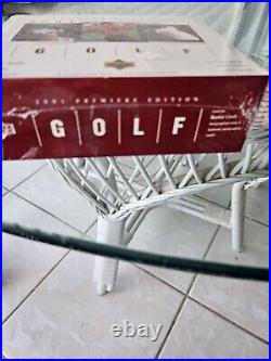 2001 Upper Deck Premiere Edition Factory Sealed Tiger Woods Rookie Cards 2001 Upper Deck Premiere Edition Factory Sealed Tiger Woods Rookie Cards