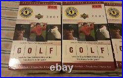 2001 Upper Deck Premiere Edition Golf Factory Sealed Box Tiger Woods