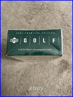 2001 Upper Deck Premiere Edition Golf Rack Pack Box