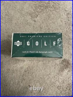 2001 Upper Deck Premiere Edition Golf Rack Pack Box