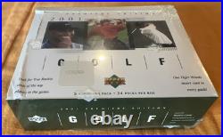 2001 Upper Deck Premiere Edition Retail Golf Box, Tiger Woods Insert/pack! LAST