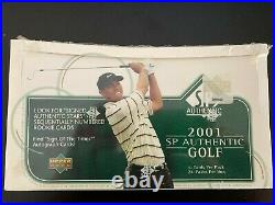 2001 Upper Deck SP Authentic Golf Cards 1 box (24 packs) unopened/sealed