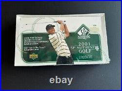 2001 Upper Deck SP Authentic Golf Hobby Box Sealed, Tiger Woods RC 2001 Upper Deck SP Authentic Golf Hobby Box Sealed, Tiger Woods RC