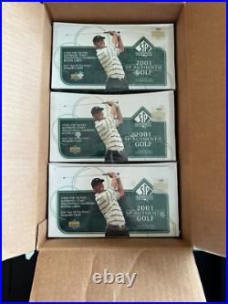 2001 Upper Deck SP Authentic Golf Hobby Box Sealed, Tiger Woods RC